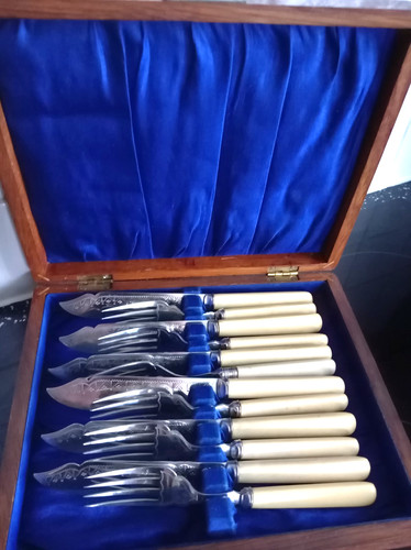 Vintage silver plated - plated, fish