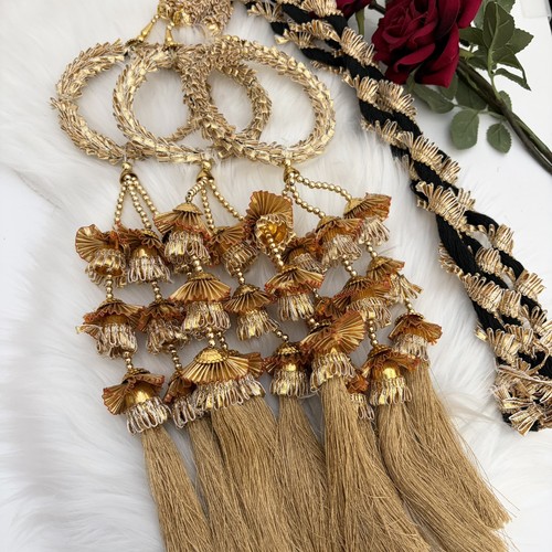 Indian hair accessory gold - hair,