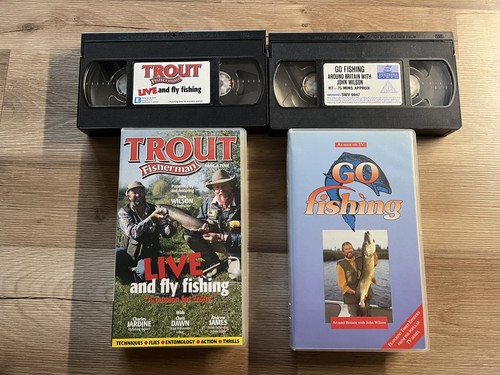 Fishing vhs tapes go - fishing, tapes-