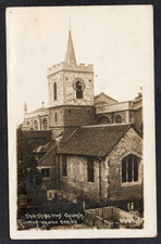 Postcard carshalton church - postcard,