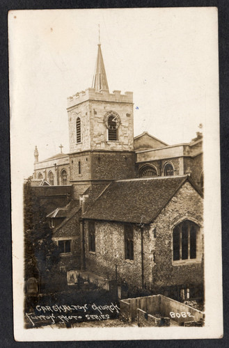 Postcard carshalton church - postcard,