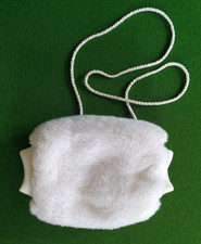 Vintage child white faux - child’s,