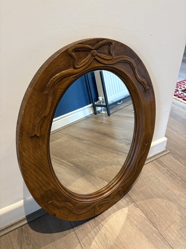 Vintage oval hand carved - vintage,