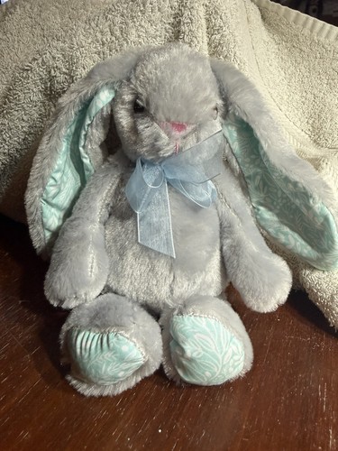 Grey bunny teddy bear small - grey,