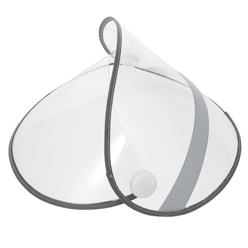 Reusable clear rain poncho hat - reusable,
