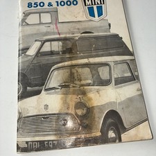 Mini 850 & 1000 Saloon, Van & Pick Up -  Vehicle Owners Handbook 1972