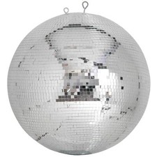 QTX 500mm 20" 50cm Silver Sparkling Disco Lights Glitter Party Mirror Ball DJ