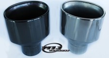 Black chrome stainless tip - black,