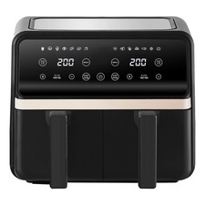 Dual Zone Air Fryer 8L Large Capacity 11 Pre-Set Menus 2200W Oil Free Sync Cook