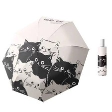 Cartoon Cat Folding Umbrella