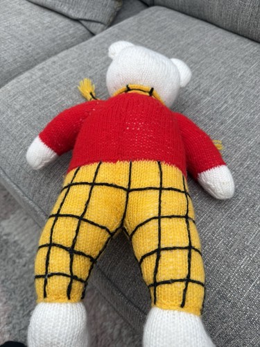 Rupert bear knitted - rupert,