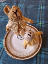 2 x Hand Knitted bunny rabbit