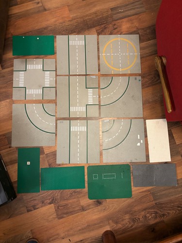 Lego base plates roads - 14, x