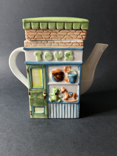 Row house teapot with - row,