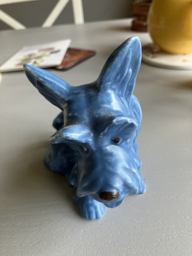 Sylvac blue glazed scottish - sylvac,