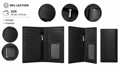 Men genuine leather bifold - genuine,