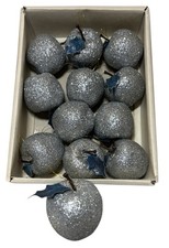 12 Vintage Sugared Silver