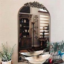 Vintage arched mirror large - mirror,