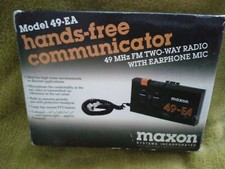 MAXON SYSTEMS INCORPORATED HANDSFREE COMMUNICATOR MODEL 49EA