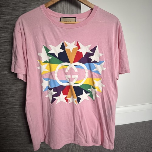 Gucci men shirt pink - gucci, t