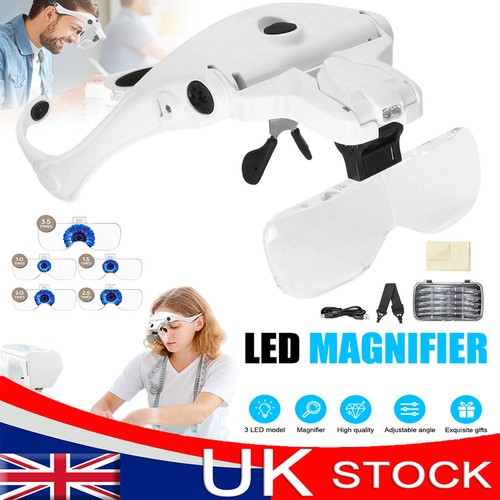 Magnifying glass headset led - 2,