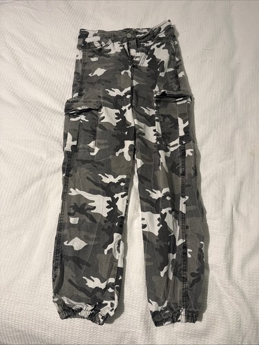 Womens grey camo cargo - womens,