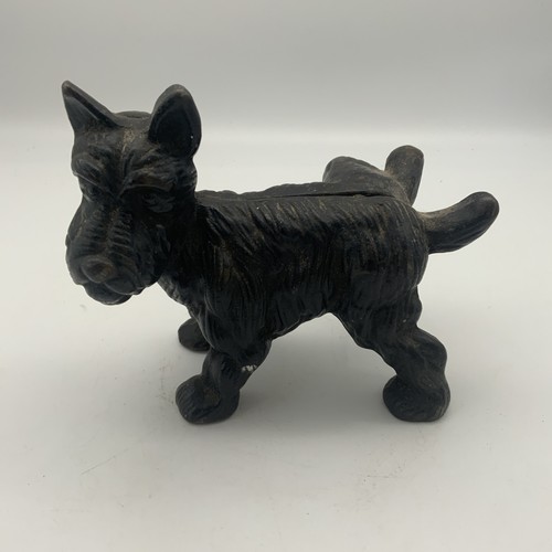 Vintage cast iron scottie - iron,