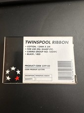 Twin Spool Ribbon, Black/Red
