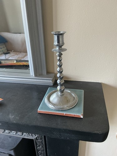 Chrome plated candlesticks - chrome,