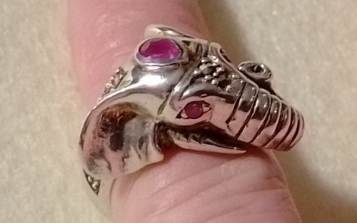 Sterling silver ruby - sterling, &