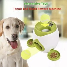 Pet Dog Interactive Training Treat Dispenser And Tennis Ball Dispensing Machine 