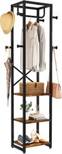 Coat Rack Stand with Shelves