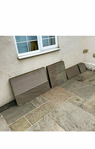 Grey stone rectangular paver - grey,
