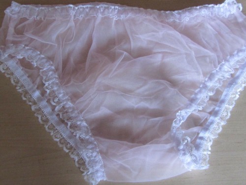 Nylon see through knickers - nylon,