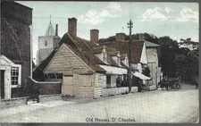 NICE RARE OLD POSTCARD - OLD HOUSES - GT. CLACTON - ESSEX 1911 by Shurey's
