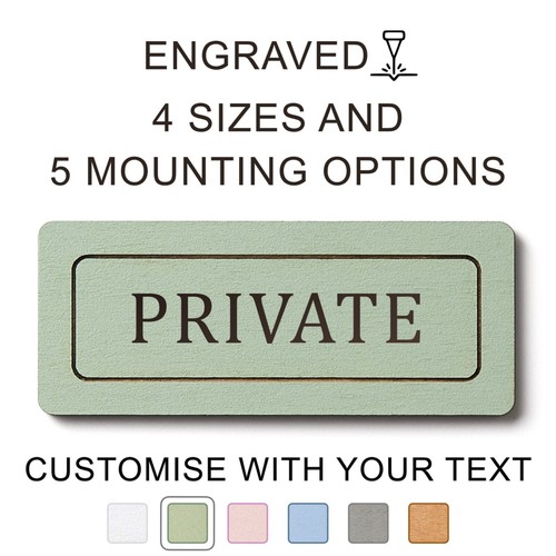 Private sign customisable - private,