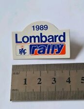 LOMBARD RAC RALLY 1989 EMBLEM
