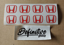 Honda Style Centre Cap Stickers - Set Of 4