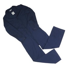 Mens Navy Blue Cotton Blend