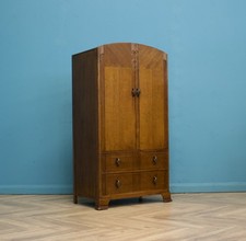Art Deco Oak Tallboy Linen