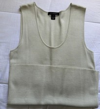 St. John Tank Top Ribbed Knit