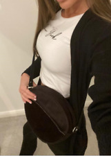 Women Round Crossbody Bag Messenger Designer Handbags Faux Leather Shoulder Bag