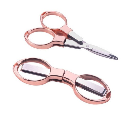 Rose gold folding scissors - gold,
