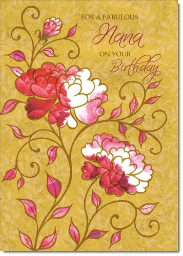 Doodlecards nana birthday card - birthday,