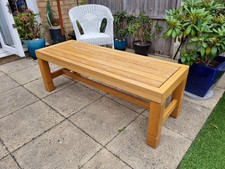 Solid Oak Garden Bench /
