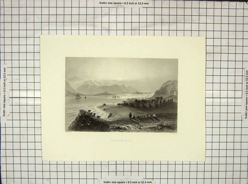 Original old antique - original, print