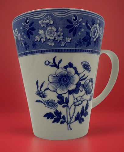 Spode tall mug - blue, room