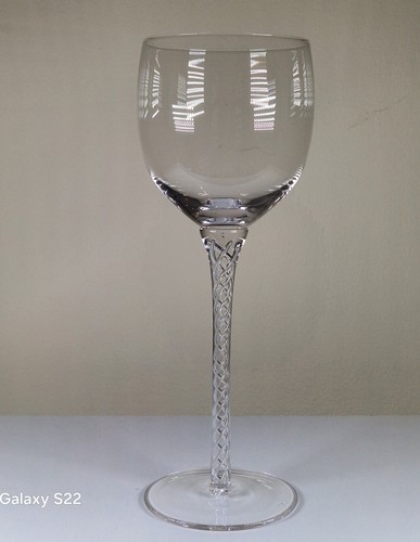 Handblown glass wine goblets - glass,