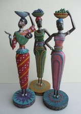 SET OF 3 AFRICAN TRIBAL WOMEN