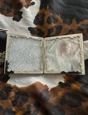 swarovski crystal collectors ornament, double photo frame rare piece 